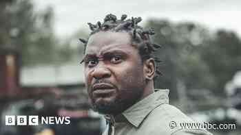 'Big' Nigerian actor shoots new film at scrapyard