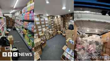 Police seize vapes worth £1m found behind hidden door