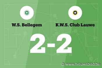 WS Bellegem sleept gelijkspel uit de brand in de thuiswedstrijd tegen WS Lauwe B