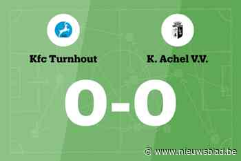 KFC Turnhout en Achel VV blijven steken op 0-0