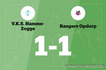 Rangers Opdorp speelt gelijk tegen VKS Hamme-Zogge