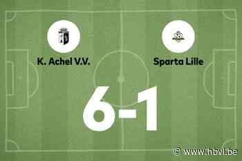 Vier opeenvolgende overwinningen voor Achel VV B na 6-1 tegen Sp. Lille
