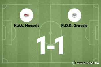 Hoeselt speelt gelijk tegen Gravelo