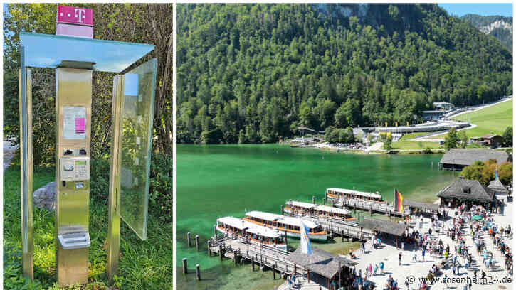 Ende einer Verbindung: Der Telefonzelle am Königssee läuft die Zeit davon