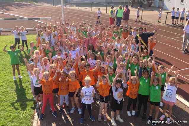 1.250 leerlingen van basisscholen overwinnen obstakels tijdens veldloop