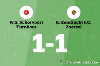 Gelijkspel voor White Star thuis tegen Zoersel B