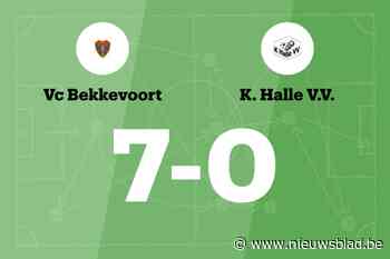 Bekkevoort overklast Halle VV