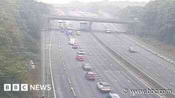 Arrest after man dies in M1 crash