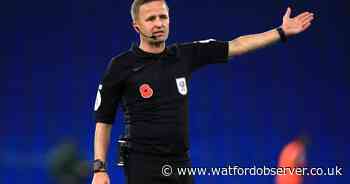 Referee appointed for Watford's cup trip to champions City