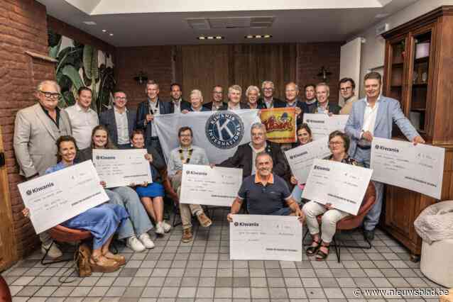 Kiwanis Roeselare Rodenbach schenkt 30.000 euro aan verschillende goede doelen