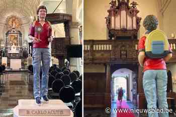 Nieuwe heilige Carlo Acutis siert Sint-Benedictuskerk: “Hij is de internetheilige om de jeugd aan te spreken”