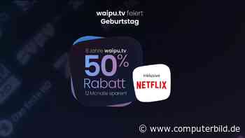 Waipu.tv-Angebot: Jetzt 50 Prozent sparen