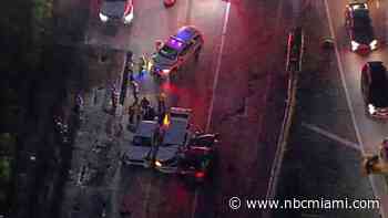 Multi-vehicle crash on Palmetto Expressway shuts down southbound ramp to I-95