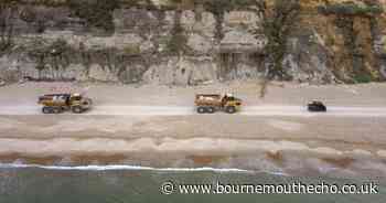 Section of beach closed as groyne replacement works begin