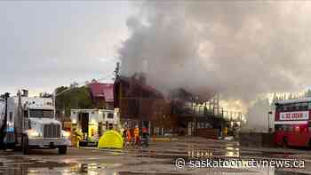 Firefighters battling blaze at Candle Lake Golf Course