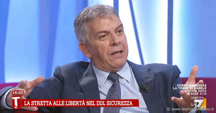 Ddl sicurezza, Sabella a La7: “Nordio nel 2022 invocava la depenalizzazione, oggi avrà cambiato idea”. E ironizza sulla ‘norma Cicalone’