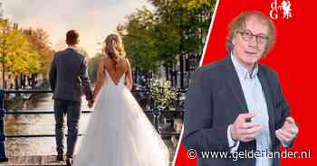 Het was de bruid die de leiding nam en nogal kranig ook