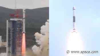 China launches 10 satellites on 2 rockets less than 6 hours apart (video)