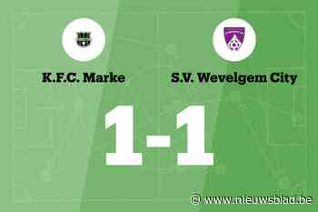FC Marke en SV Wevelgem City delen de punten