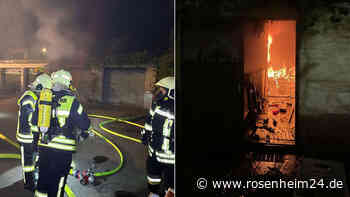 Lauter Knall und Rauchwolken in Edling: Lackdosen explodieren in Garage