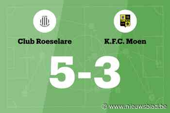 Lastige wedstrijd eindigt in winst voor Club Roeselare tegen FC Moen