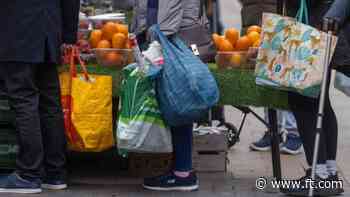 UK household disposable income falls below pre-pandemic levels