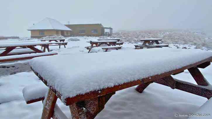 Africa's Highest Pub Buried by Spring Snowfall