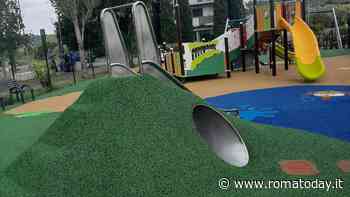 Casal Selce, inagurata una nuova area ludica: installata anche la prima panchina inclusiva di tutto il municipio