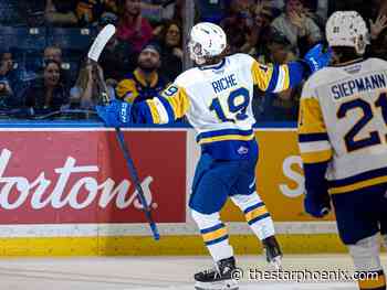 Ben Riche enjoying instant success on Saskatoon Blades