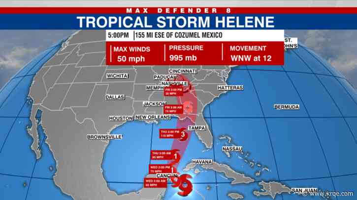 WATCH LIVE: Breaking down Tropical Storm Helene's latest track with #HeyJB