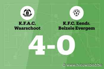 M. Verstraete maakt twee goals voor FAC Waarschoot in wedstrijd tegen FCE Belzele Evergem