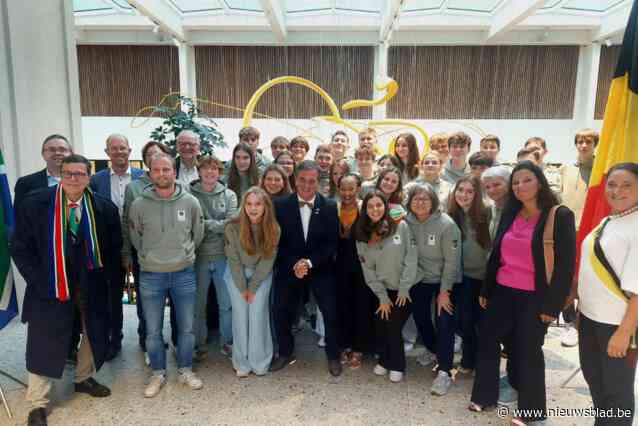 Zuid-Afrikaanse leerlingen ontvangen op het stadhuis
