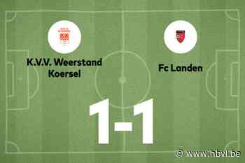 FC Landen speelt gelijk tegen Koersel