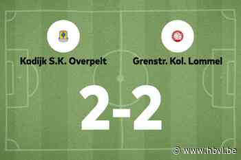 Lommel Kolonie speelt gelijk in uitwedstrijd tegen Kadijk B