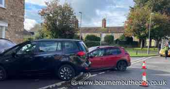 Car smashes into hairdressers following two vehicle crash