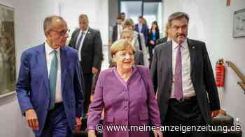 Merkel lässt sich feiern - Merz würdigt einstige Rivalin