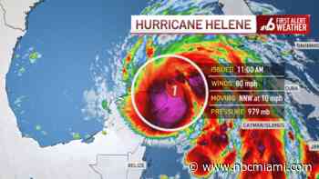 Tropical storm warning in Miami Dade, Broward and Monroe for Hurricane Helene
