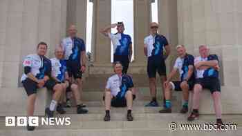 Charity cyclists find battlefield route quite tough