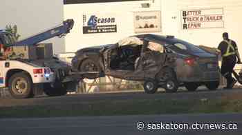 Serious collision closes Highway 12 north of Saskatoon