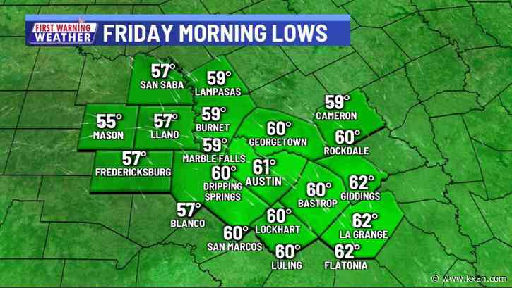 Coolest nights of the season ahead