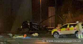 Driver, 29, dies after car crashes into central barrier on A2