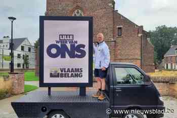 Vlaams Belang Lille lanceert tien kandidaten: lijsttrekker Dirk Dox voert campagne met ledwagen