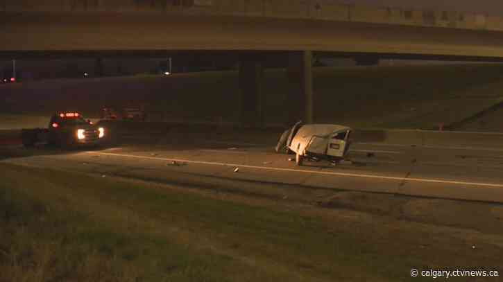 Serious crash on Deerfoot Trail cleared, traffic moving along