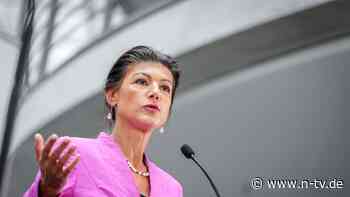 Appell an Bundespolitik: Wagenknecht nennt Bedingungen für Koalitionen