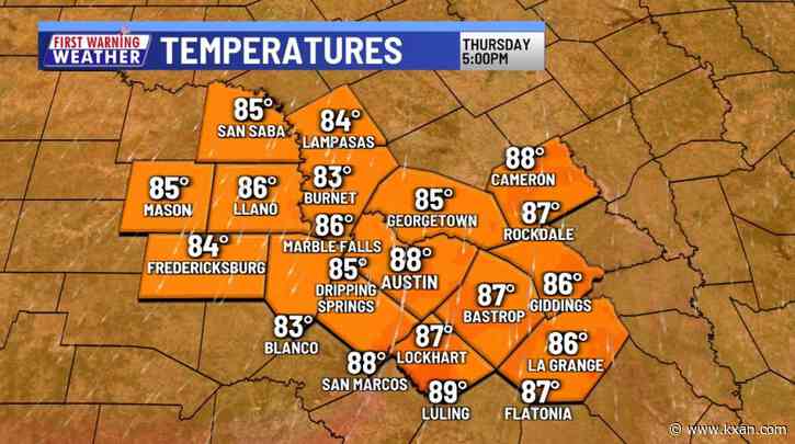 Even cooler tonight before a mini warm-up