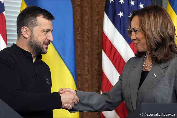 Harris blasts proposals for Ukraine to cede territory to Russia during Zelenskyy meeting
