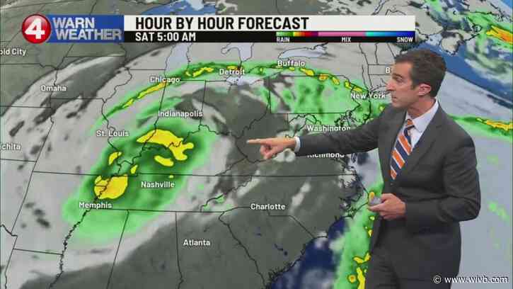 Warm Friday before remnants of Helene bring rain