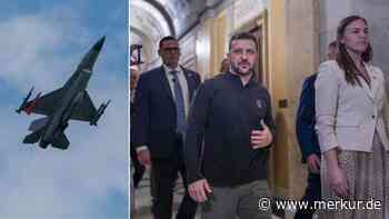 F-16-Kampfjets im Ukraine-Krieg: USA machen Selenskyj ein Versprechen – Hilfspaket steht