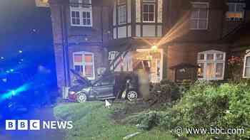 Car ploughs into pub wrecking part of bar area
