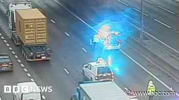 Traffic held for second motorway crash in two days